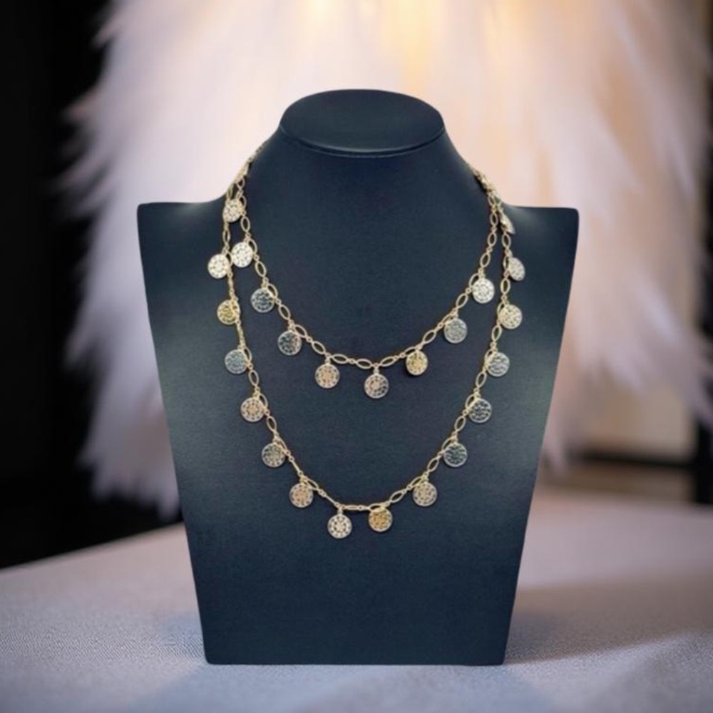 Kathy Kamei ‘Be a Light’ Long Necklace Handmade in Bali, 925 Sterling Silver 42”